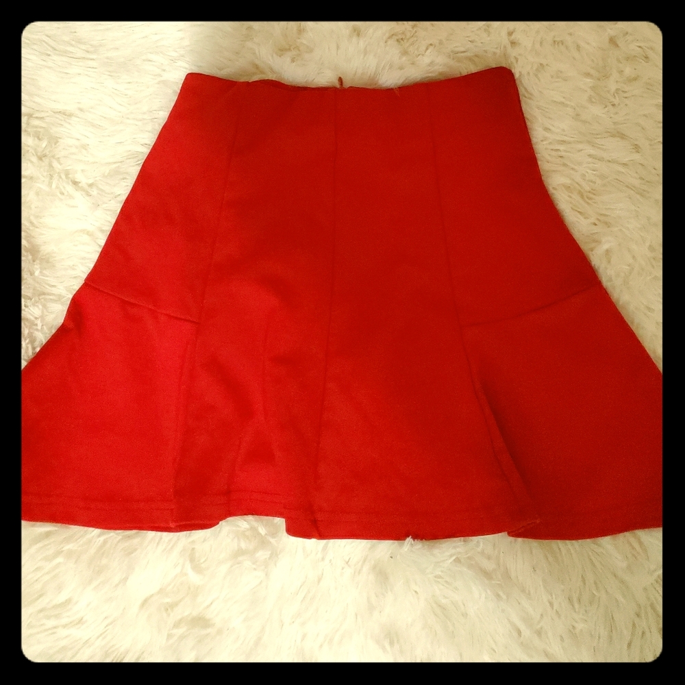 Red skirt